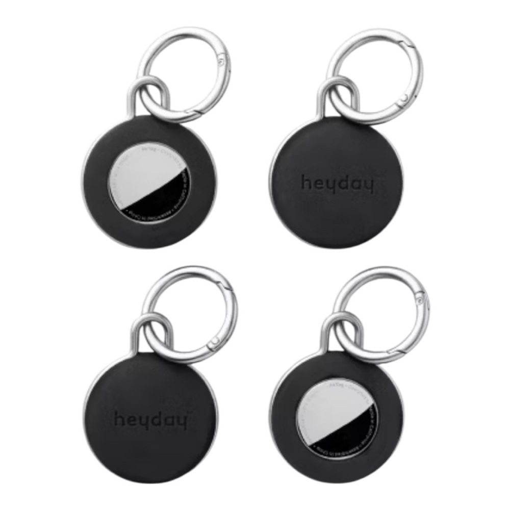 Apple AirTag 4pk Silicone Keychain - heyday Black - Picture 6 of 7
